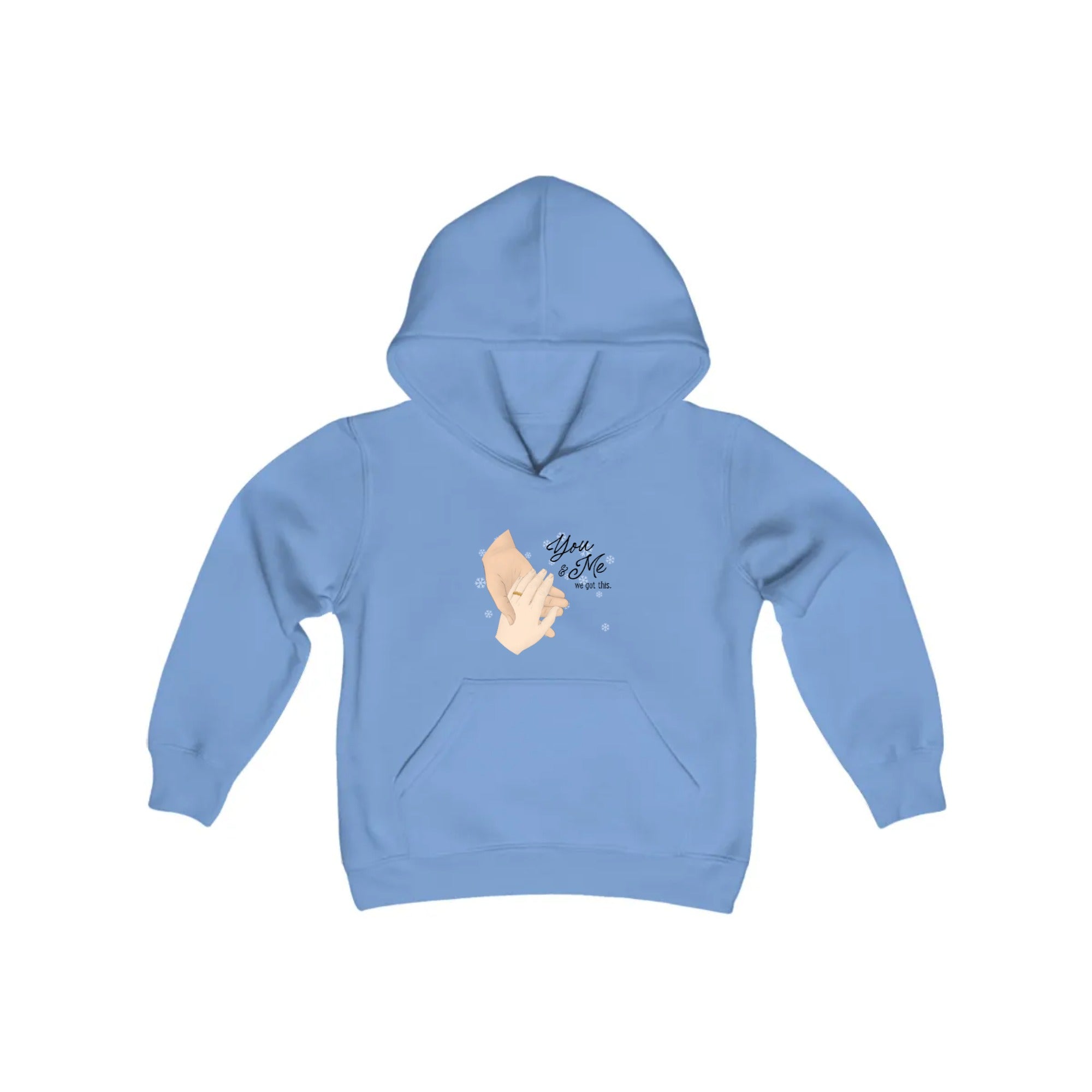 You & Me and we got this | Youth Heavy Blend Hooded Sweatshirt